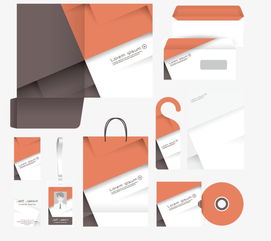 企业形象塑造利器 矢量办公用品VI设计素材免费下载与高效运用